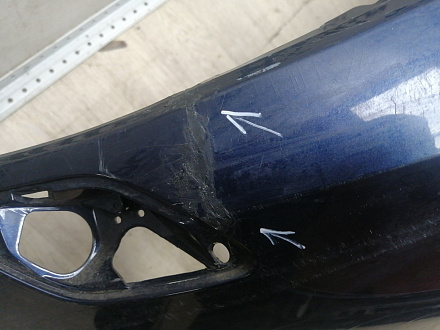 BA000245; Бампер передний; без паркт.; под омыват. (5M0807221N) для Volkswagen Golf Plus II (2009-2014)/БУ; Оригинал; Р2, Удовлетворительное; 