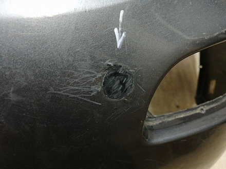 AA044922; Бампер задний; без паркт. (86611-2B700) для Hyundai Santa Fe II рест. (2010-2012)/БУ; Оригинал; Р2, Удовлетворительное; 