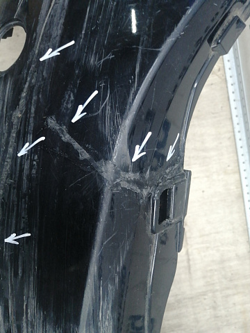 Фотография детали AA044508; Бампер передний; без паркт.; под омыват. (GDK4-50031) для Mazda 6 GH/БУ; Оригинал; Р2, Удовлетворительное; . Фото номер 10