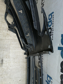 AA045536; Бампер передний; под паркт.; под омыват. (4L0 807 437) для Audi Q7 I (2005-2010)/БУ; Оригинал; Р1, Мелкий дефект; 