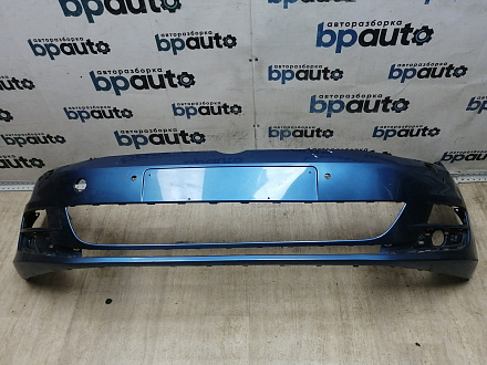 BA000226; Бампер передний; под паркт.; под омыват. (5G0807221) для Volkswagen Golf/БУ; Оригинал; Р1, Мелкий дефект; 