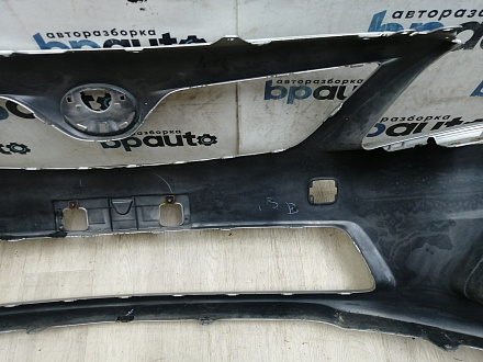 AA046613; Бампер передний; без паркт.; под омыват. (52119-12C70) для Toyota Corolla 150 рест. (2010-2013)/БУ; Оригинал; Р2, Удовлетворительное; 