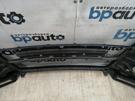 AA045536; Бампер передний; под паркт.; под омыват. (4L0 807 437) для Audi Q7 I (2005-2010)/БУ; Оригинал; Р1, Мелкий дефект; 