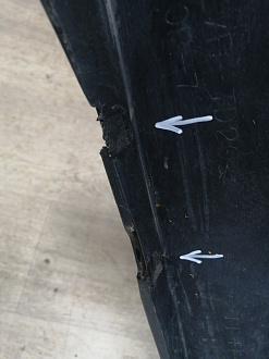 BA000184; Бампер передний; без паркт.; под омыват. (52119-05190) для Toyota Avensis/БУ; Оригинал; Р1, Мелкий дефект; 