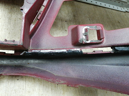 AA045701; Бампер передний; без паркт.; под омыват. (1T0 807 221 M) для Volkswagen Touran II (2010-2015)/БУ; Оригинал; Р2, Удовлетворительное; 