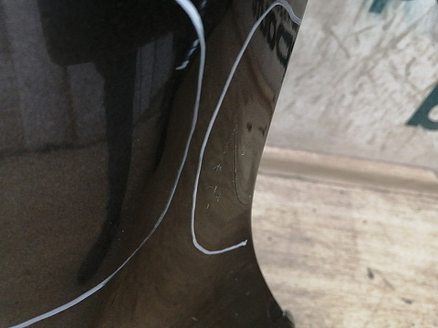 Фотография детали AA033140; Крыло переднее левое (BBM452211B) для Mazda 3 BL/БУ; Оригинал; Р3, Под восстановление; . Фото номер 8