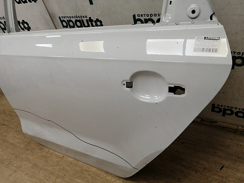Фотография детали AA043157; Дверь задняя левая (6RU 833 055 B) для Volkswagen Polo/БУ; Оригинал; Р2, Удовлетворительное; . Фото номер 9