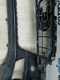 BA000167; Бампер передний; под паркт.; под омыват. (4G0 807 437) для Audi A6 C7/БУ; Оригинал; Р1, Мелкий дефект; 