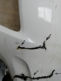 AA045244; Бампер передний; без паркт.; без омыват. (9676285080A) для Citroen C4 II HB (2011-2016)/БУ; Оригинал; Р2, Удовлетворительное; 