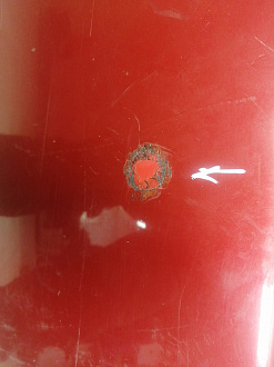 AA046030; Бампер задний; без паркт. (52159-02610) для Toyota Auris I рест. (2010- 2013)/БУ; Оригинал; Р1, Мелкий дефект; 