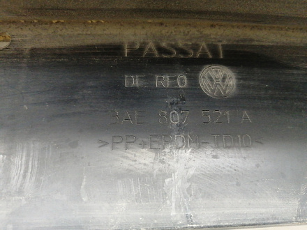 AA024890; Юбка заднего бампера (3AE807521A) для Volkswagen Passat B7 Sedan (2011- 2014)/БУ; Оригинал; Р1, Мелкий дефект; 