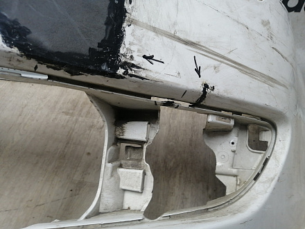 BA000246; Бампер передний; без паркт.; под омыват. (5M0807221N) для Volkswagen Golf Plus II (2009-2014)/БУ; Оригинал; Р2, Удовлетворительное; 