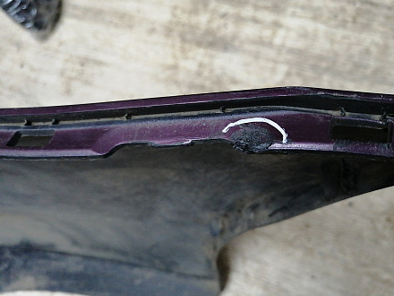 BA000142; Бампер задний; без паркт. (86611-4L000) для Hyundai/БУ; Оригинал; Р1, Мелкий дефект; 