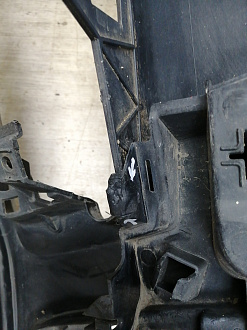 AA045518; Бампер передний; под паркт.; под омыват. (4L0 807 437 H) для Audi Q7 I рест. (2010-2015)/БУ; Оригинал; Р1, Мелкий дефект; 