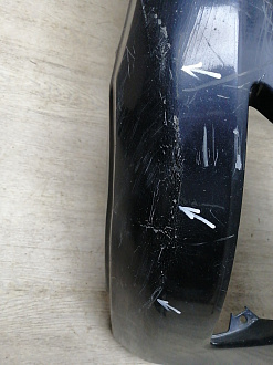 AA046137; Бампер передний; под паркт.; без омыват. (52119-50890) для Lexus LS IV (2006- 2009)/БУ; Оригинал; Р1, Мелкий дефект; 