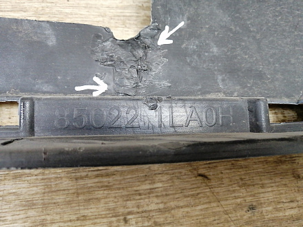 AA029960; Бампер задний, под накладку; под паркт. (85022-1LA0H) для Infiniti QX80 I рест. (2014-2017)/БУ; Оригинал; Р2, Удовлетворительное; 