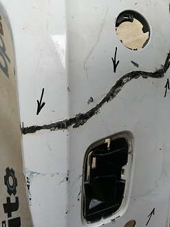 AA045592; Бампер передний; под паркт.; под омыват. (8K0 807 437 AC) для Audi A4 B8/БУ; Оригинал; Р2, Удовлетворительное; 