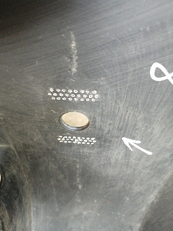 AA045425; Бампер передний, AMG; под паркт.; под омыват. (A2048807847) для Mercedes-Benz C-klasse III рест. (W204) (2011-2015)/БУ; Оригинал; Р1, Мелкий дефект; 