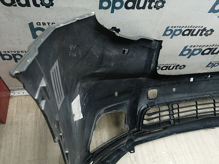 AA045986; Бампер передний; под паркт.; под омыват. (52119-0E220) для Toyota Highlander III (2014 — 2016)/БУ; Оригинал; Р1, Мелкий дефект; 