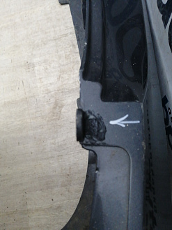 AA045615; Бампер задний; под паркт. (86611-4L200) для Hyundai Solaris I HB (2010- 2014)/БУ; Оригинал; Р1, Мелкий дефект; 