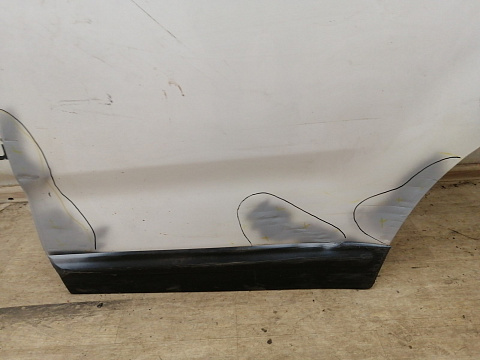 Фотография детали AA038002; Дверь задняя левая (77003-1U010) для Kia Sorento/БУ; Оригинал; Р2, Удовлетворительное; . Фото номер 7