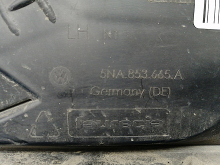 AA027489; Решетка переднего бампера левая ; под паркт. (5NA853665A) для Volkswagen Tiguan II (2016- 2020)/БУ; Оригинал; Р2, Удовлетворительное; 