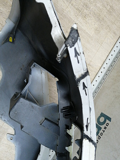 AA045705; Бампер передний, S-line; под паркт.; под омыват. (8K0 807 437 S) для Audi A4 B8/БУ; Оригинал; Р2, Удовлетворительное; 