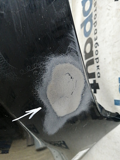 AA046068; Бампер передний; под паркт.; под омыват. (HY32-17F003-AAW) для Land Rover Discovery V L462 (2017 - 2020)/БУ; Оригинал; Р1, Мелкий дефект; 