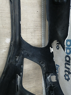 AA046046; Бампер передний; без паркт.; под омыват. (9674576177) для Peugeot 308 I рест. (2011-2015)/БУ; Оригинал; Р2, Удовлетворительное; 