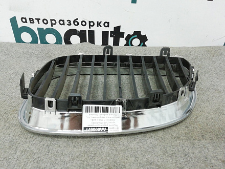 Решетка радиатора правая хром БМВ 5 серия V Sedan Е60 2002-2007, новая с дефектом, фото 5