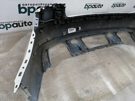 AA000027; Бампер задний; под паркт. (8V5 807 511) для Audi A3 III (8V) Sedan (2012-2016)/БУ; Оригинал; Р0, Хорошее; (LY9K) Белый 