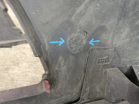 Фотография детали AA027921; Бампер передний; без паркт.; под омыват. (30763408) для Volvo XC60 I (2008-2013)/БУ; Оригинал; Р1, Мелкий дефект; . Фото номер 27