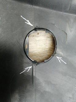 AA045678; Бампер передний; без паркт.; без омыват. (52119-02680) для Toyota Auris I (2007- 2010)/БУ; Оригинал; Р1, Мелкий дефект; 