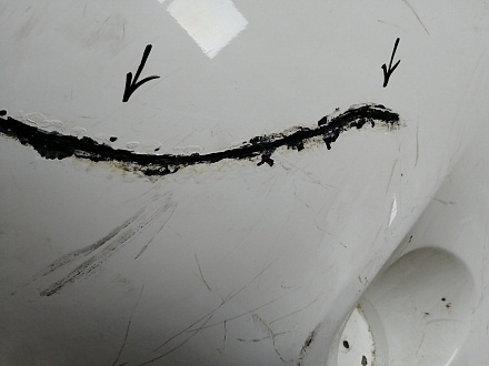 AA045800; Бампер задний; без паркт. (52159-02610) для Toyota Auris I рест. (2010- 2013)/БУ; Оригинал; Р2, Удовлетворительное; 