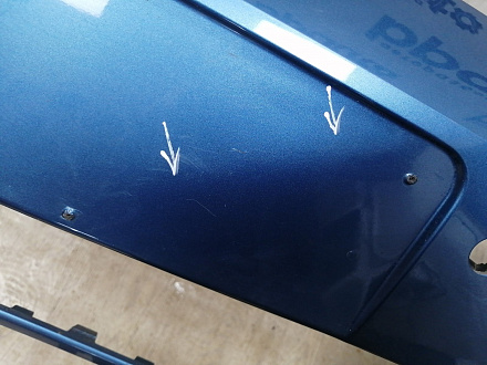 BA000226; Бампер передний; под паркт.; под омыват. (5G0807221) для Volkswagen Golf/БУ; Оригинал; Р1, Мелкий дефект; 