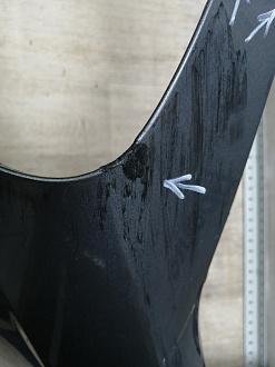 AA046270; Бампер передний; без паркт.; без омыват. (86511-F2000) для Hyundai Elantra VI (AD) (2016-2018)/БУ; Оригинал; Р2, Удовлетворительное; 