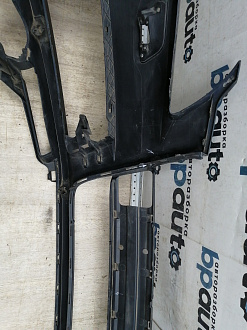 AA045536; Бампер передний; под паркт.; под омыват. (4L0 807 437) для Audi Q7 I (2005-2010)/БУ; Оригинал; Р1, Мелкий дефект; 