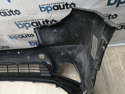 AA045950; Бампер передний; под паркт.; под омыват. (52119-0E220) для Toyota Highlander III (2014 — 2016)/БУ; Оригинал; Р1, Мелкий дефект; 