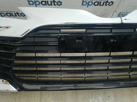 AA045787; Бампер передний; под паркт.; под омыват. (52119-06J20) для Toyota Camry 70 рест. (2021-2024)/БУ; Оригинал; Р1, Мелкий дефект; 