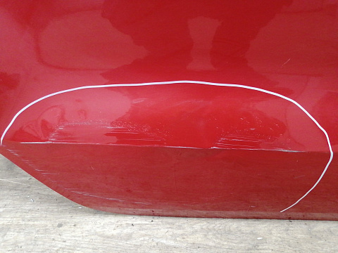 Фотография детали AA043236; Дверь задняя правая (6R4 833 056 J) для Volkswagen Polo V Hatchback (2009-2013)/БУ; Оригинал; Р2, Удовлетворительное; . Фото номер 6