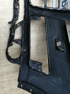 AA045535; Бампер передний; под паркт.; под омыват. (4L0 807 437 H) для Audi Q7 I рест. (2010-2015)/БУ; Оригинал; Р2, Удовлетворительное; 