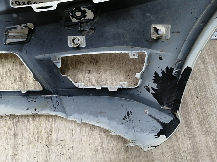 BA000097; Бампер передний, AMG; под паркт.; под омыват. (A2048807847) для Mercedes-Benz C-klasse III рест. (W204) (2011-2015)/БУ; Оригинал; Р1, Мелкий дефект; 