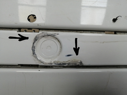 AA045880; Бампер передний; под паркт.; под омыват. (J8A2-17F003-AAW) для Land Rover Range Rover Velar L560 (2017 - 2023)/БУ; Оригинал; Р1, Мелкий дефект; 