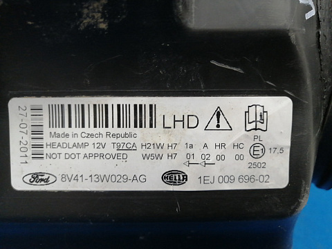 Фотография детали AA026786; Фара галоген правая (8V41-13W029-AG) для Ford Kuga I (2008-2012)/БУ; Оригинал; Р2, Удовлетворительное; . Фото номер 13