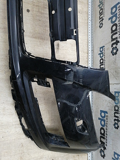 AA045532; Бампер передний; под паркт.; под омыват. (4L0 807 437 H) для Audi Q7 I рест. (2010-2015)/БУ; Оригинал; Р2, Удовлетворительное; 