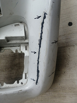 AA045724; Бампер передний; без паркт.; под омыват. (62022-4HB0H) для Infiniti Q50 (2013-2017)/БУ; Оригинал; Р1, Мелкий дефект; 