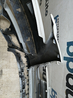 AA045516; Бампер передний; под паркт.; под омыват. (4L0 807 437 H) для Audi Q7 I рест. (2010-2015)/БУ; Оригинал; Р2, Удовлетворительное; 