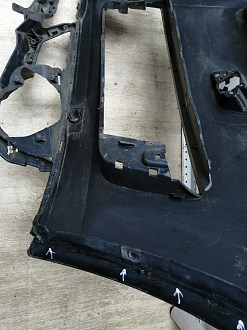 AA045530; Бампер передний; под паркт.; под омыват. (4L0 807 437 H) для Audi Q7 I рест. (2010-2015)/БУ; Оригинал; Р1, Мелкий дефект; 