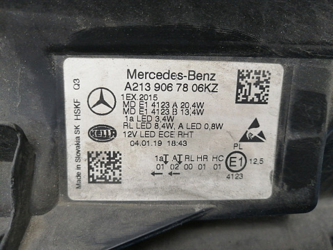 Фотография детали AA026882; Фара светодиодная правая (A2139067806) для Mercedes-Benz E-klasse W213 S213/БУ; Оригинал; Р1, Мелкий дефект; . Фото номер 10