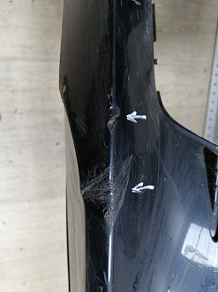 BA000162; Бампер передний; под паркт.; под омыват. (4G0 807 437) для Audi A6 C7/БУ; Оригинал; Р1, Мелкий дефект; 